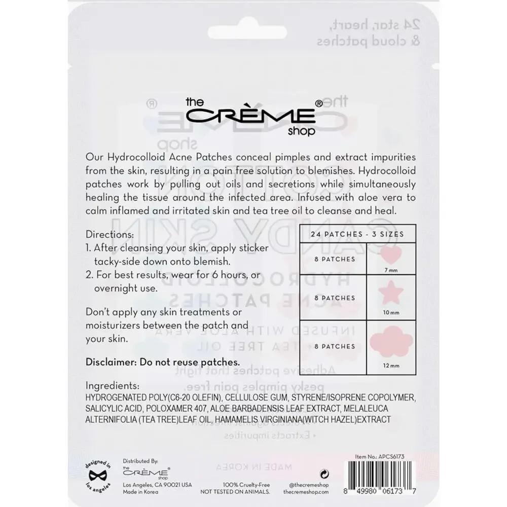 The Creme Shop Cotton Candy Skin Hydrocolloid Acne Patches